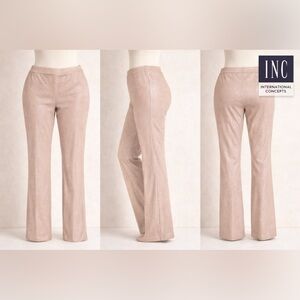 INC International Concepts Shimmering Cream Straight Leg‎ Pants